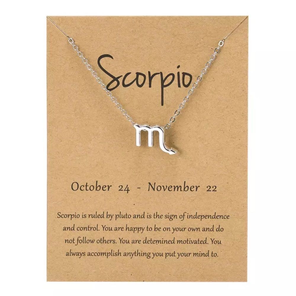 🆕Scorpio Zodiac Astrology Pendant Necklace